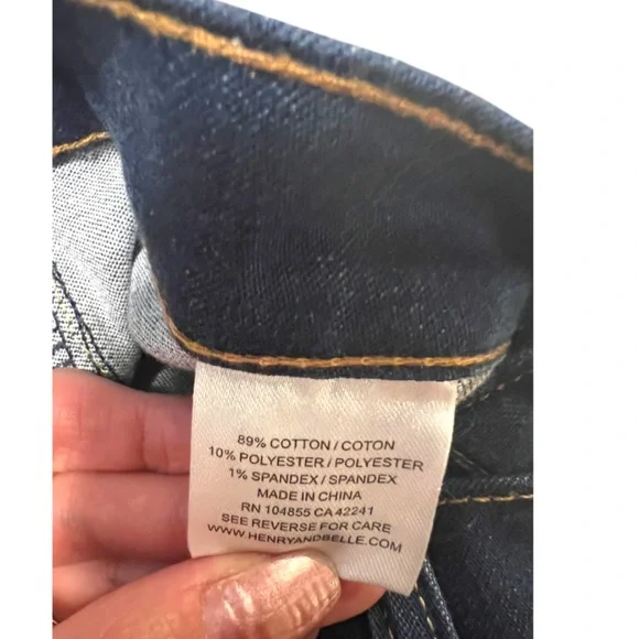 Henry & Belle Blue Ankle Cropped Jeans.  Size 27 - Picture 4 of 6
